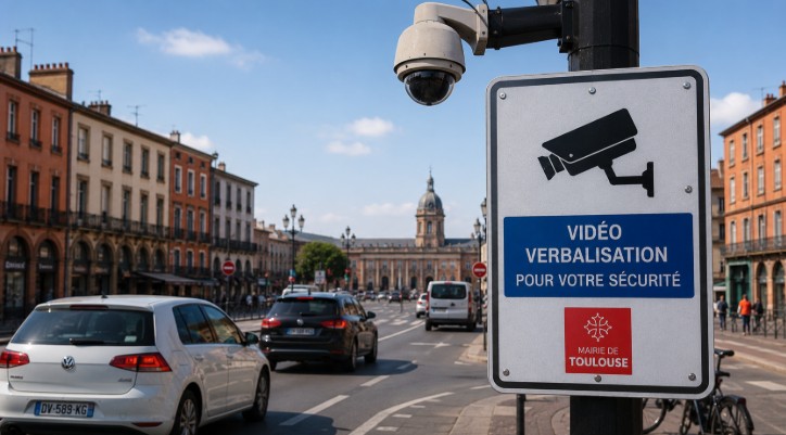 Vidéo verbalisation à Toulouse