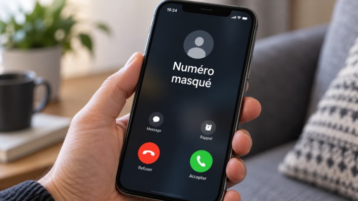 numéro masqué