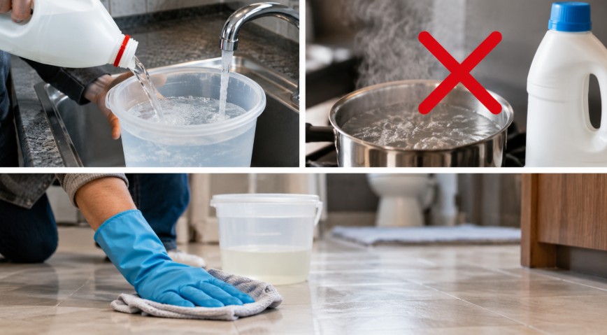 Diluer la Javel avec de l’eau froide