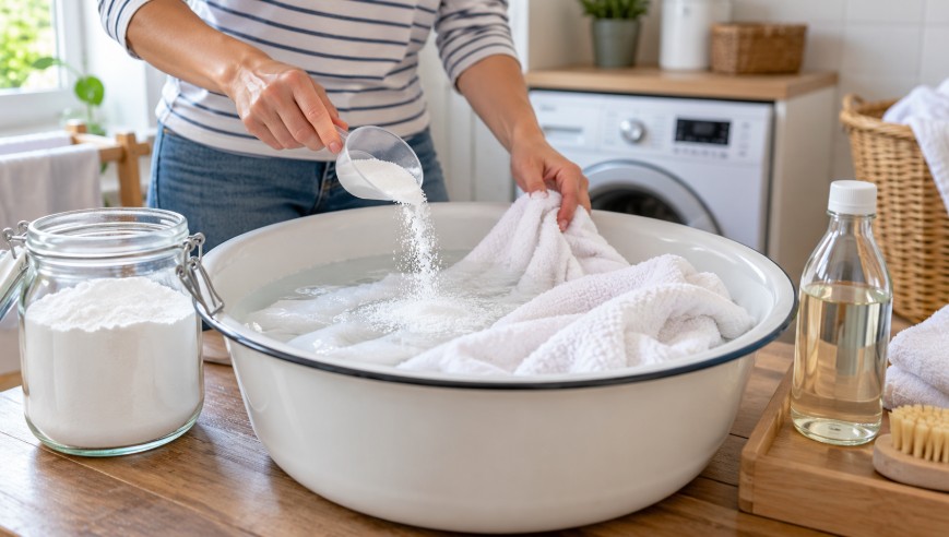 Percarbonate pour blanchir le linge