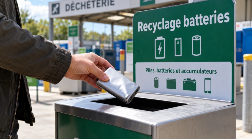 recycler une batterie externe usagée